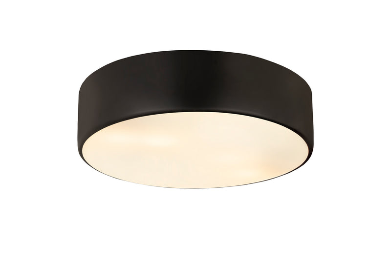 Z-Lite 2302F4-MB Four Light Flush Mount, Matte Black