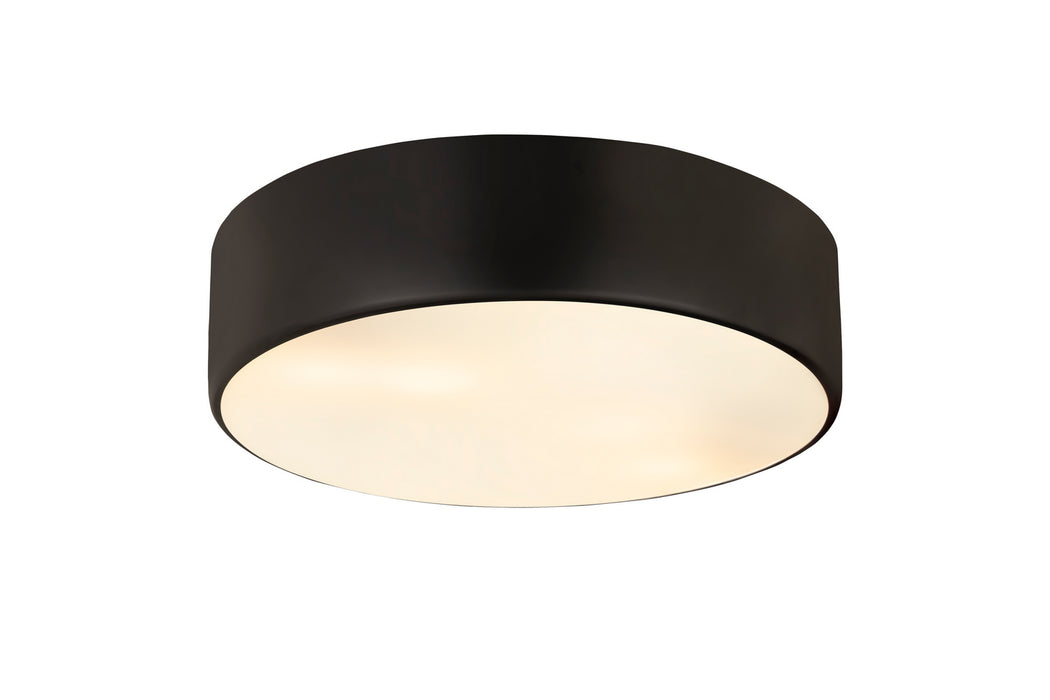Z-Lite 2302F4-MB Four Light Flush Mount, Matte Black