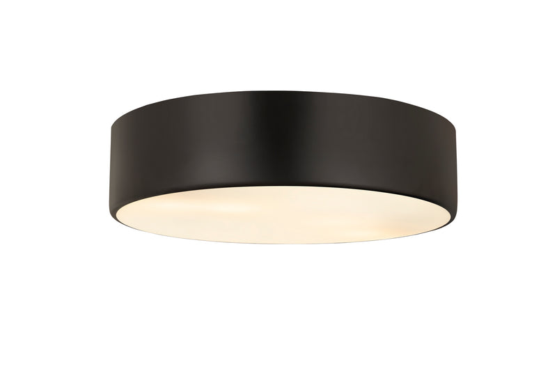 Z-Lite 2302F4-MB Four Light Flush Mount, Matte Black