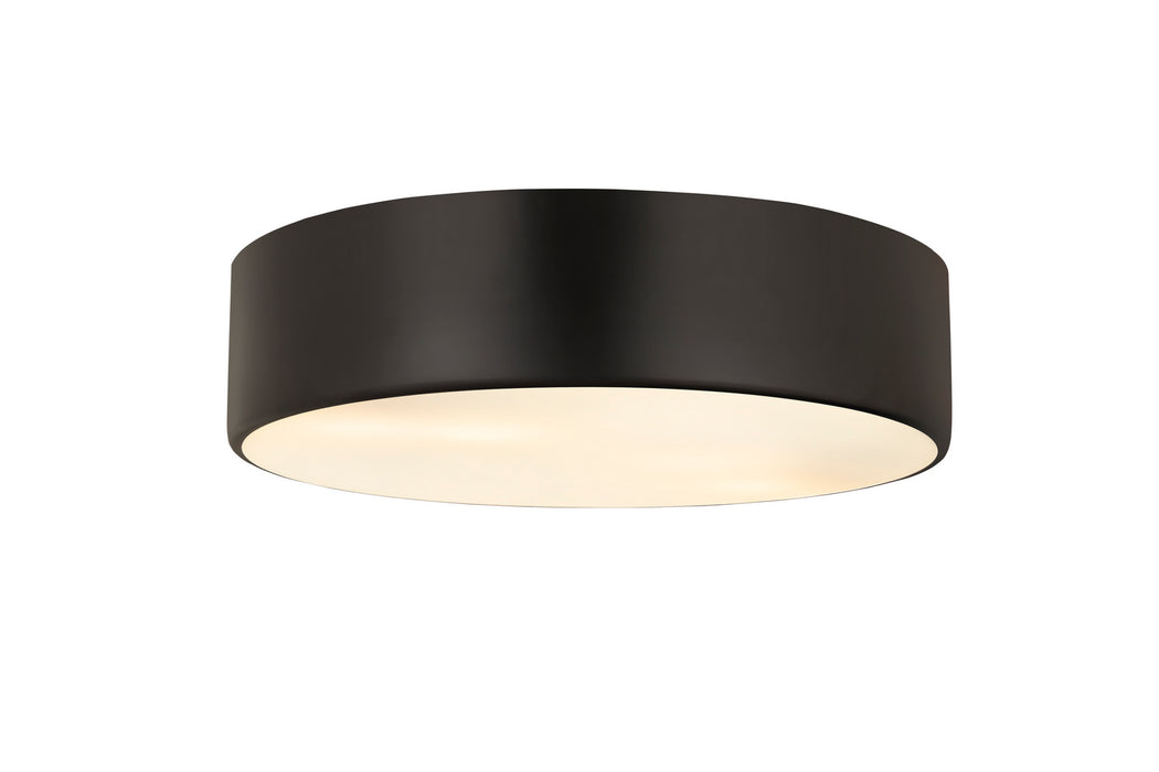 Z-Lite 2302F4-MB Four Light Flush Mount, Matte Black