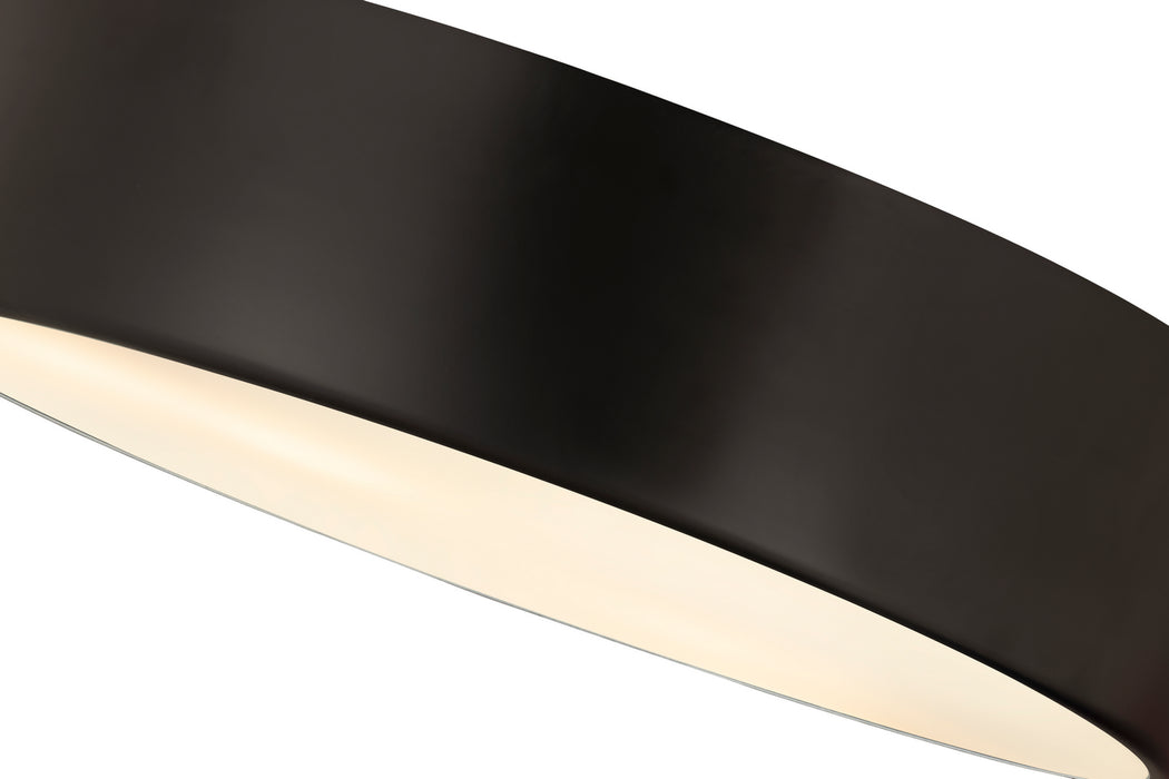 Z-Lite 2302F4-MB Four Light Flush Mount, Matte Black
