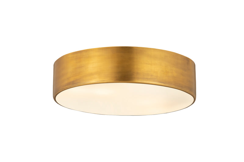 Z-Lite 2302F4-RB Four Light Flush Mount, Rubbed Brass