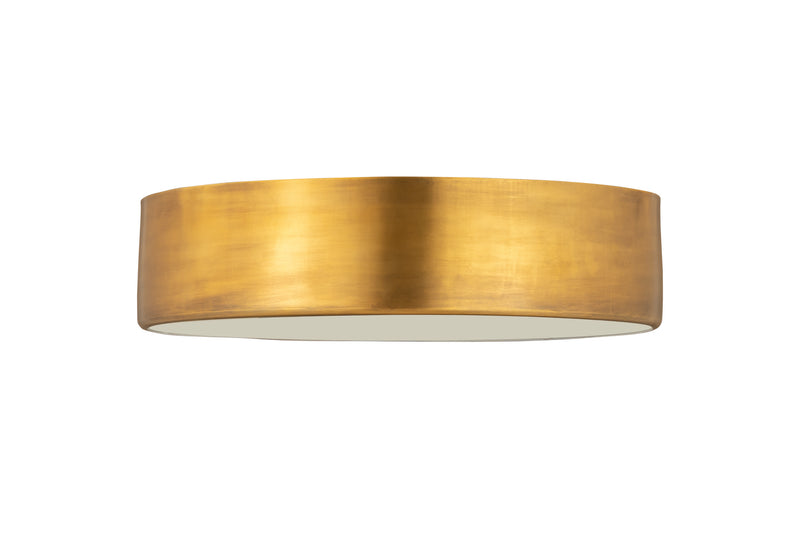 Z-Lite 2302F4-RB Four Light Flush Mount, Rubbed Brass