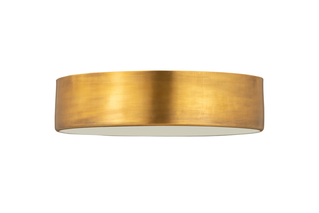 Z-Lite 2302F4-RB Four Light Flush Mount, Rubbed Brass