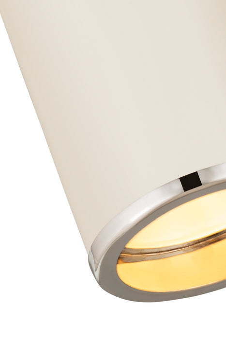 Z-Lite 2303F1-MW-CH One Light Flush Mount, Matte White + Chrome