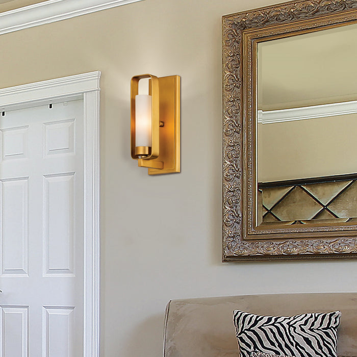 Z-Lite 6000-1S-TBR One Light Wall Sconce, Tawny Brass