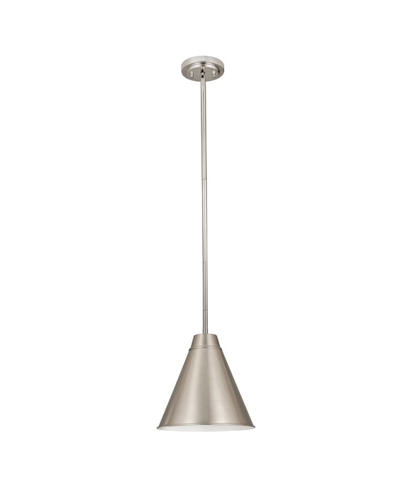 Z-Lite 6011P12-BN One Light Pendant, Brushed Nickel