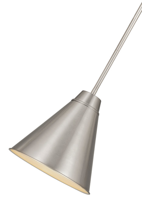 Z-Lite 6011P12-BN One Light Pendant, Brushed Nickel