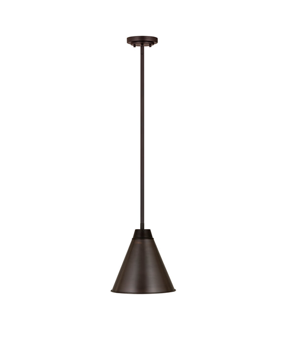 Z-Lite 6011P12-BP One Light Pendant, Bronze Plate