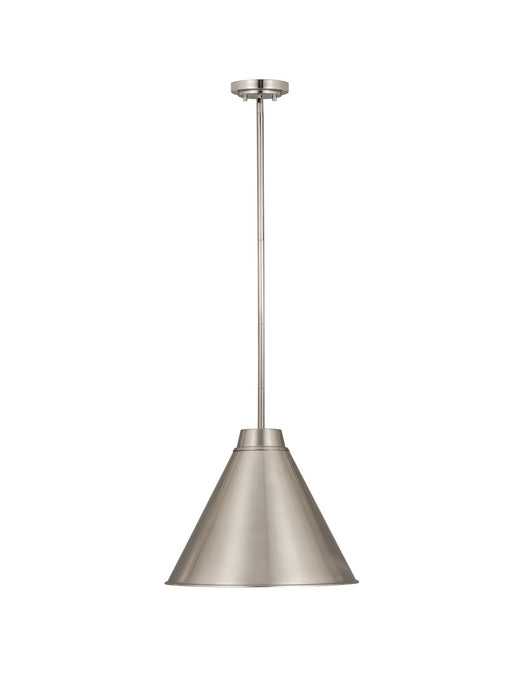Z-Lite 6011P18-BN One Light Pendant, Brushed Nickel