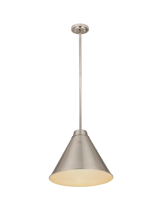 Z-Lite 6011P18-BN One Light Pendant, Brushed Nickel