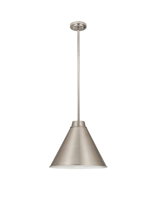 Z-Lite 6011P18-BN One Light Pendant, Brushed Nickel