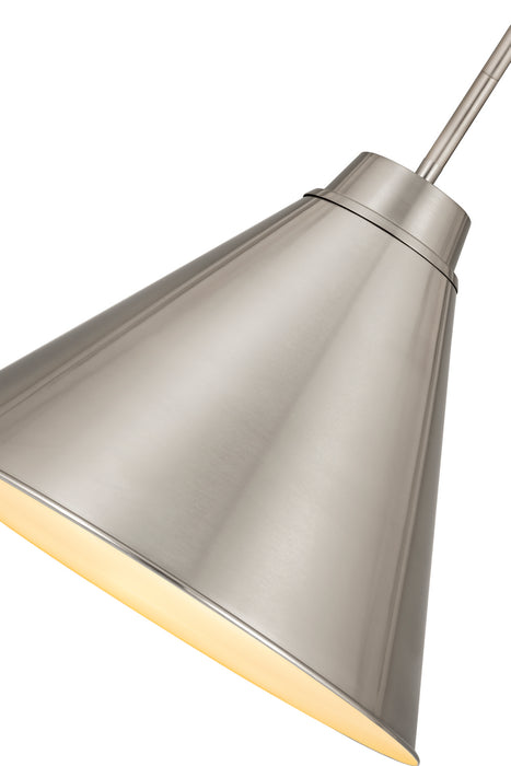 Z-Lite 6011P18-BN One Light Pendant, Brushed Nickel