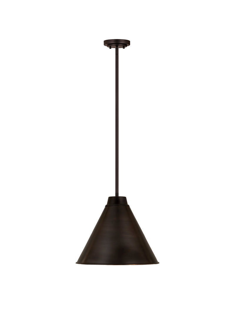 Z-Lite 6011P18-BP One Light Pendant, Bronze Plate