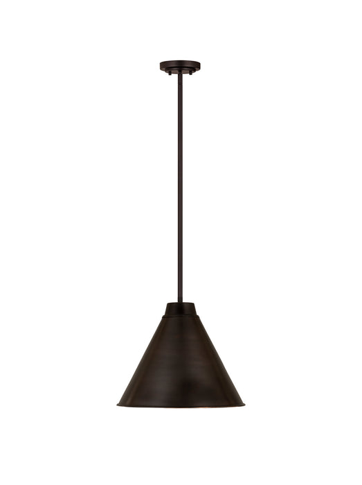 Z-Lite 6011P18-BP One Light Pendant, Bronze Plate