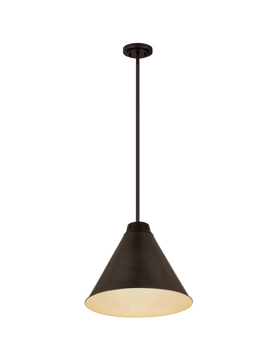 Z-Lite 6011P18-BP One Light Pendant, Bronze Plate