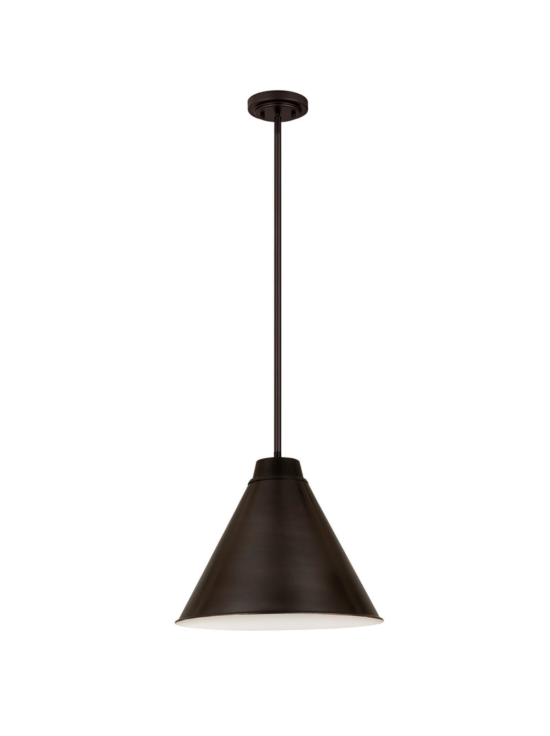 Z-Lite 6011P18-BP One Light Pendant, Bronze Plate