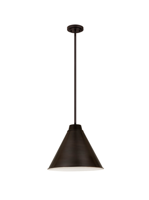 Z-Lite 6011P18-BP One Light Pendant, Bronze Plate