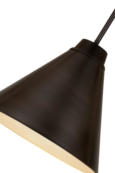 Z-Lite 6011P18-BP One Light Pendant, Bronze Plate