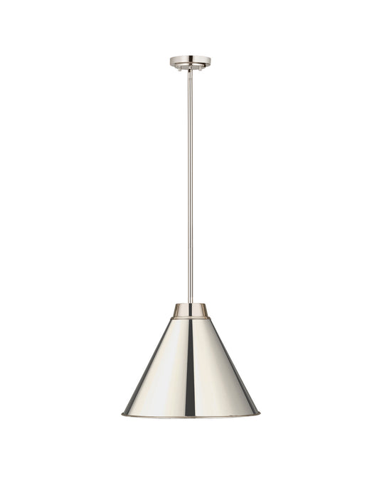 Z-Lite 6011P18-PN One Light Pendant, Polished Nickel