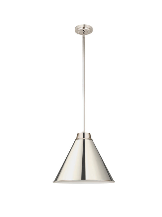 Z-Lite 6011P18-PN One Light Pendant, Polished Nickel