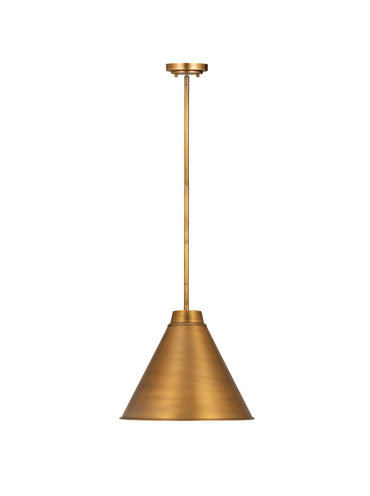Z-Lite 6011P18-RB One Light Pendant, Rubbed Brass