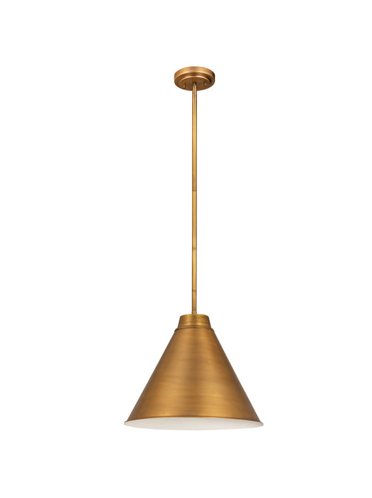 Z-Lite 6011P18-RB One Light Pendant, Rubbed Brass