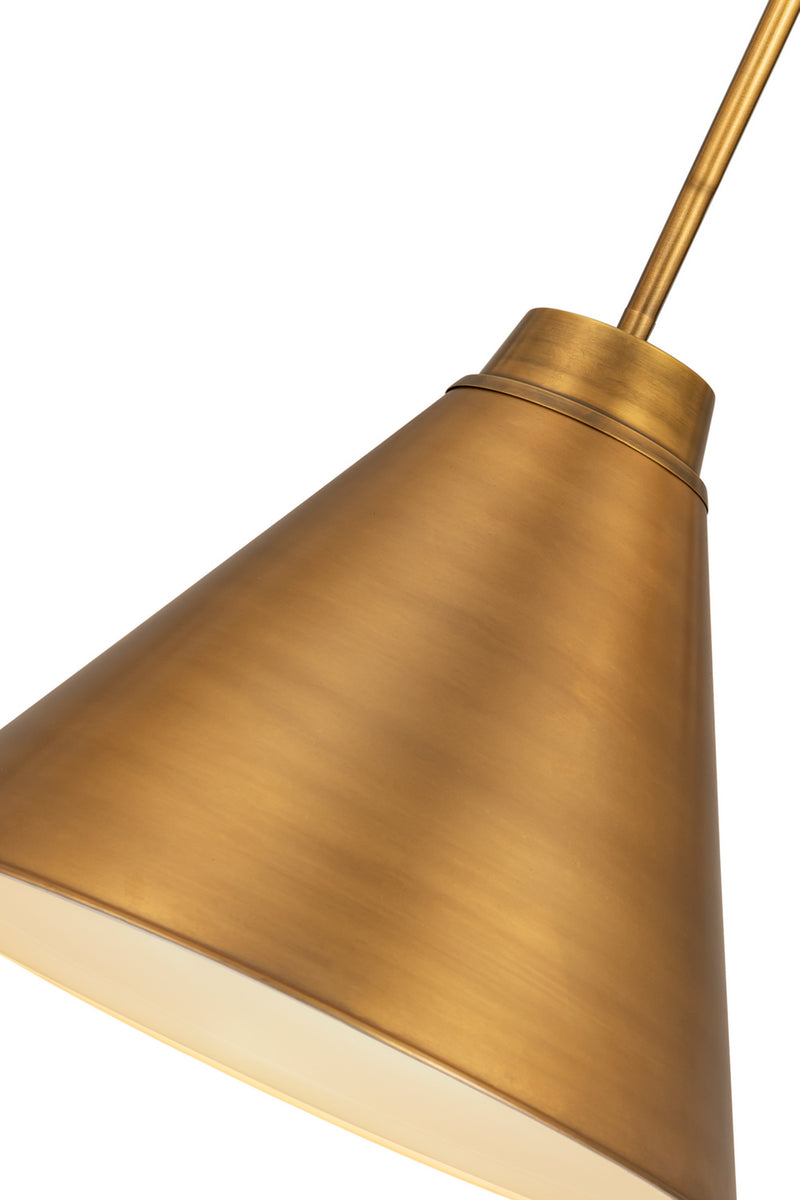 Z-Lite 6011P18-RB One Light Pendant, Rubbed Brass