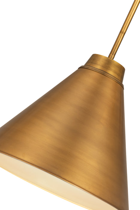 Z-Lite 6011P18-RB One Light Pendant, Rubbed Brass