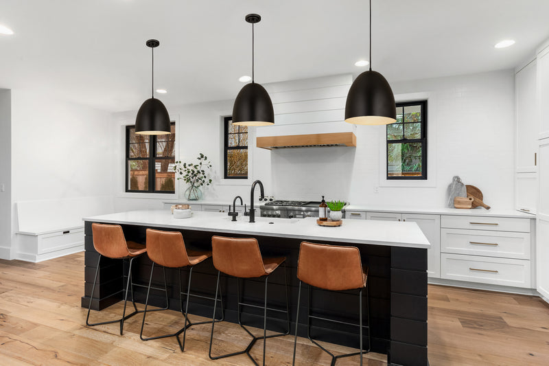Z-Lite 6012P12-SBK One Light Pendant, Satin Black