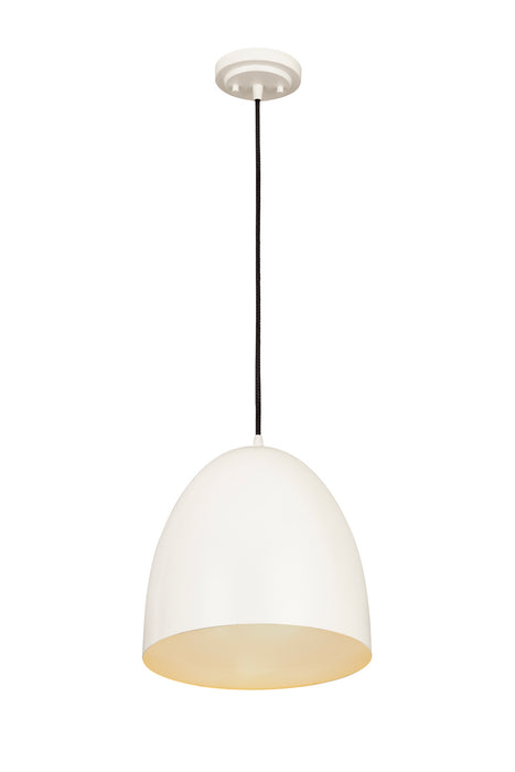 Z-Lite 6012P12-SWH One Light Pendant, Satin White