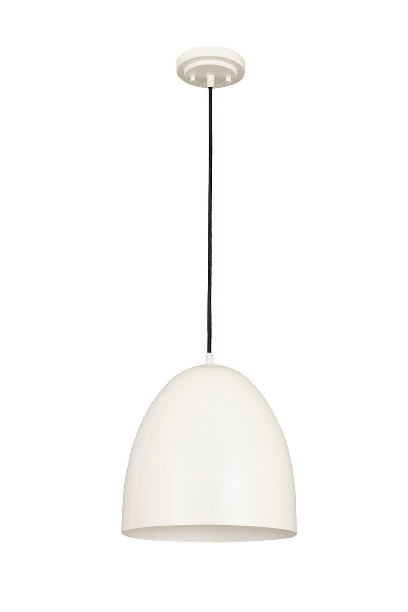 Z-Lite 6012P12-SWH One Light Pendant, Satin White