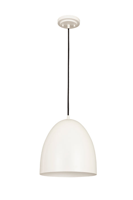 Z-Lite 6012P12-SWH One Light Pendant, Satin White