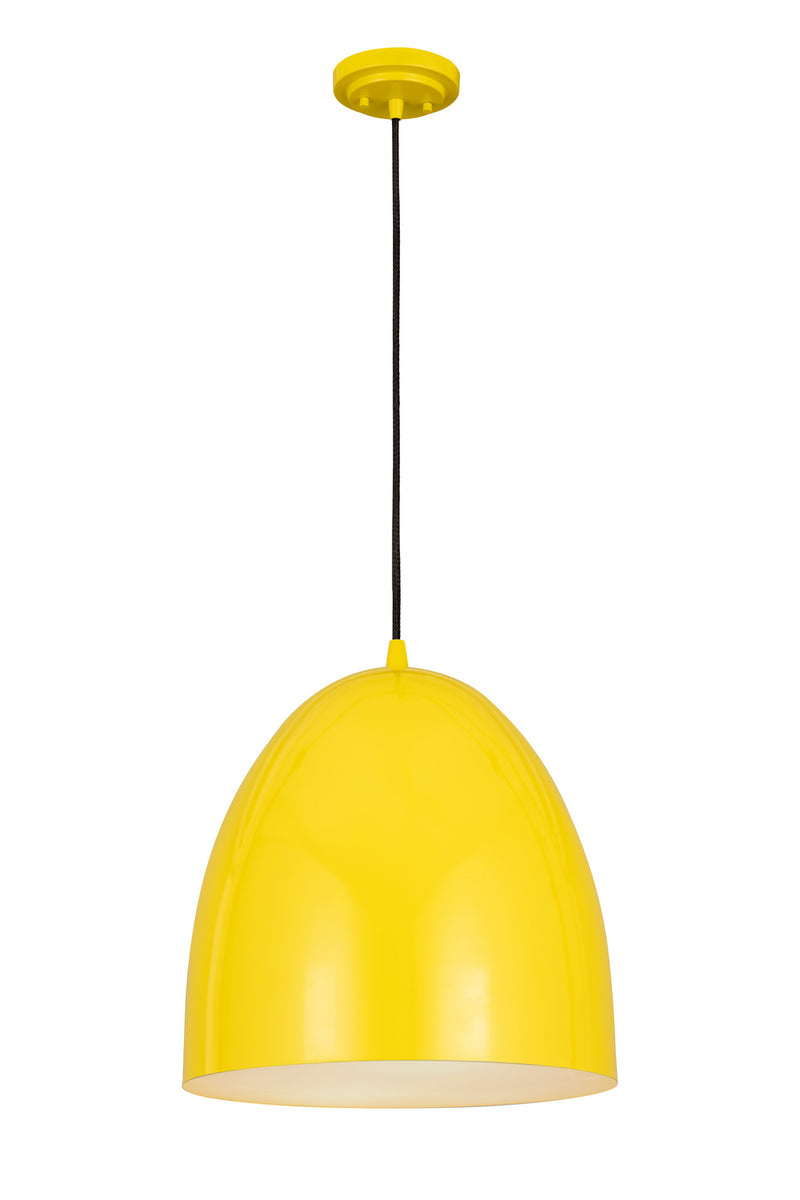 Z-Lite 6012P19-YEL Three Light Pendant, Yellow