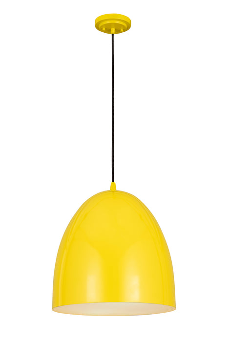 Z-Lite 6012P19-YEL Three Light Pendant, Yellow
