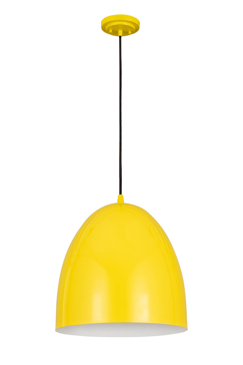 Z-Lite 6012P19-YEL Three Light Pendant, Yellow