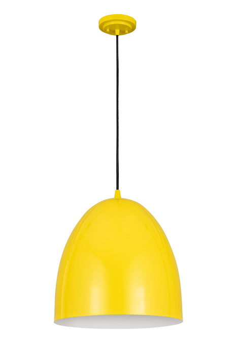 Z-Lite 6012P19-YEL Three Light Pendant, Yellow