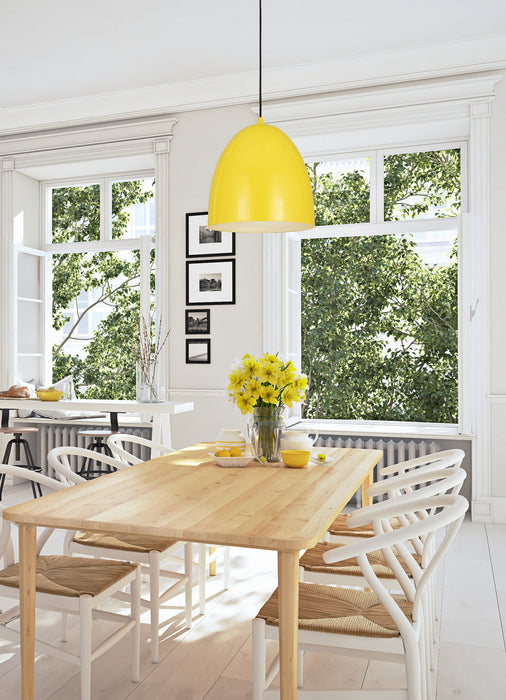 Z-Lite 6012P19-YEL Three Light Pendant, Yellow