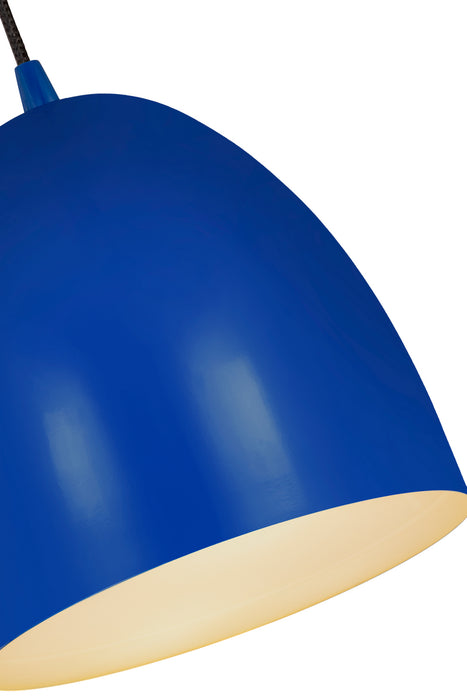 Z-Lite 6012P9-BLU One Light Pendant, Blue