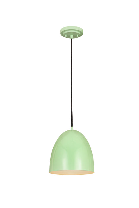 Z-Lite 6012P9-MIN One Light Pendant, Mint