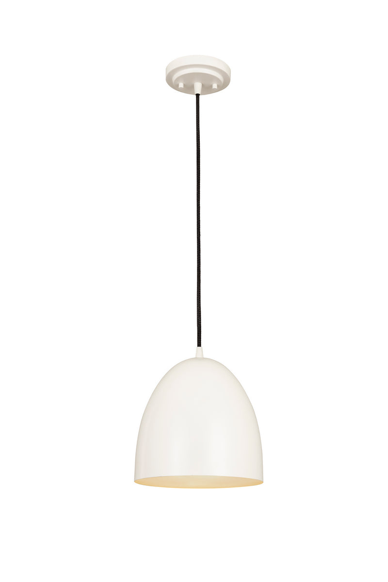 Z-Lite 6012P9-SWH One Light Pendant, Satin White