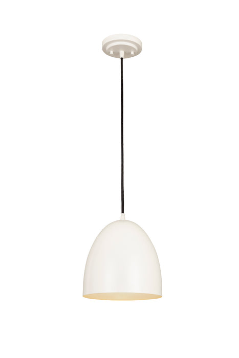 Z-Lite 6012P9-SWH One Light Pendant, Satin White