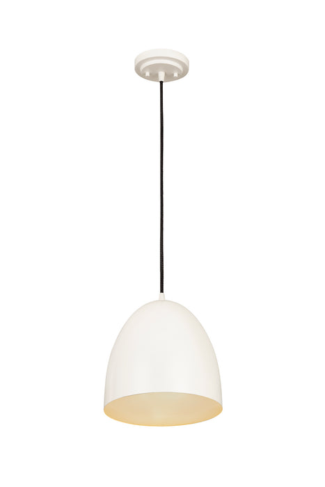 Z-Lite 6012P9-SWH One Light Pendant, Satin White