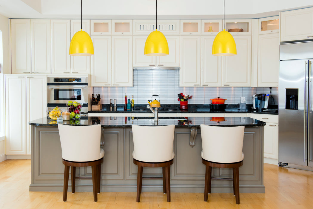 Z-Lite 6012P9-YEL One Light Pendant, Yellow