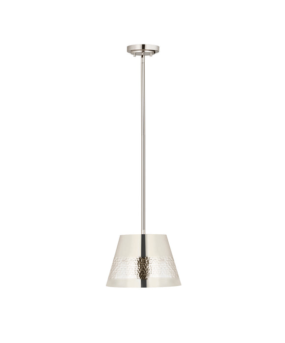 Z-Lite 6013-12PN One Light Pendant, Polished Nickel