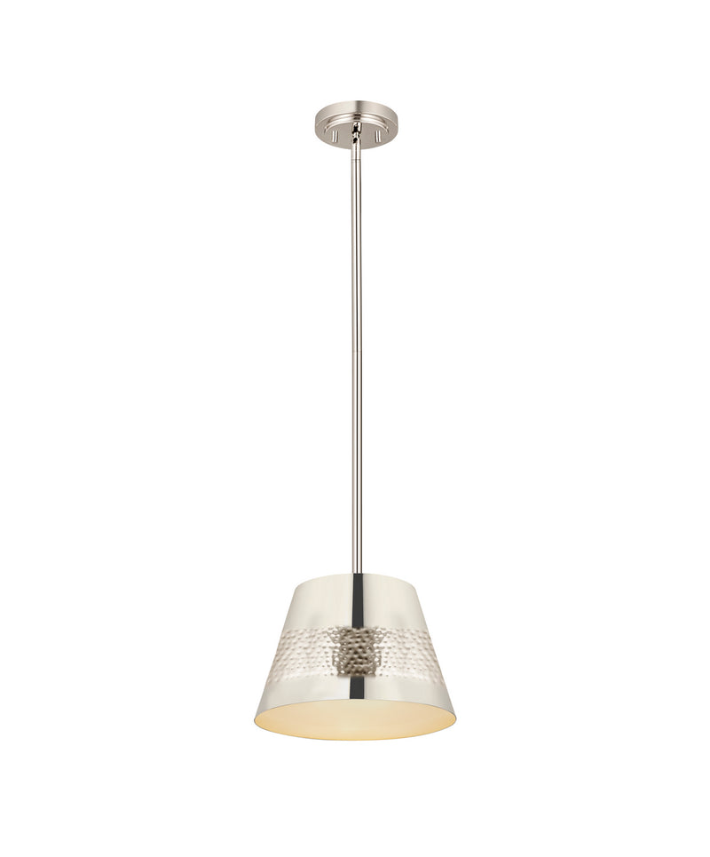 Z-Lite 6013-12PN One Light Pendant, Polished Nickel