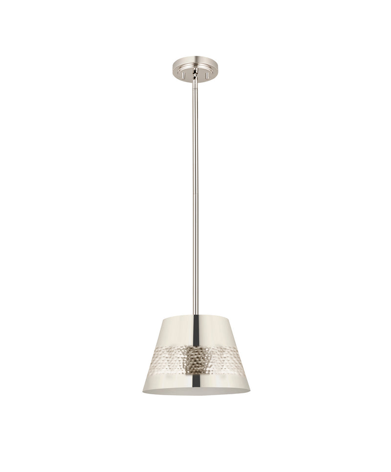 Z-Lite 6013-12PN One Light Pendant, Polished Nickel