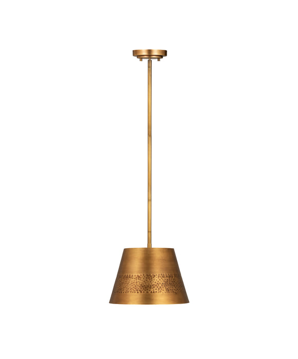 Z-Lite 6013-12RB One Light Pendant, Rubbed Brass