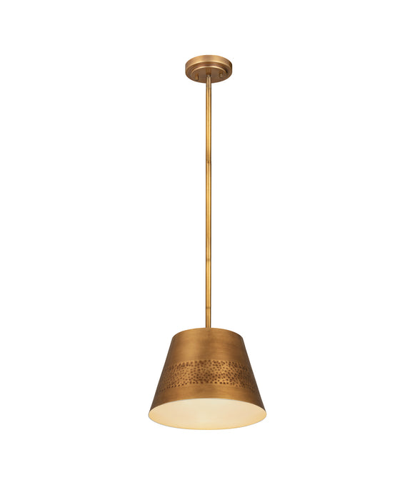 Z-Lite 6013-12RB One Light Pendant, Rubbed Brass