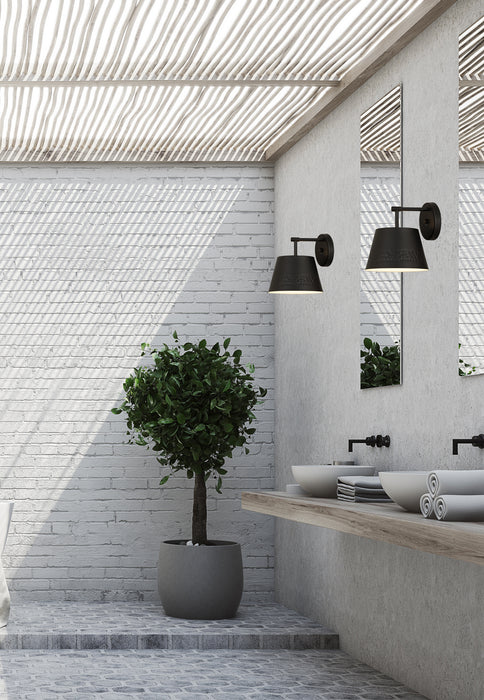 Z-Lite 6013-1S-MB One Light Wall Sconce, Matte Black